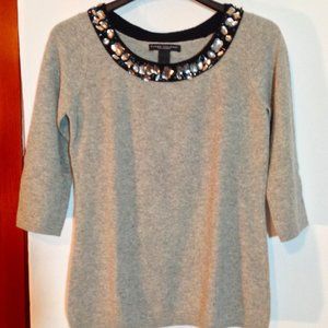 Eleno Solano 100% Cashmere Embellished  Sweater small